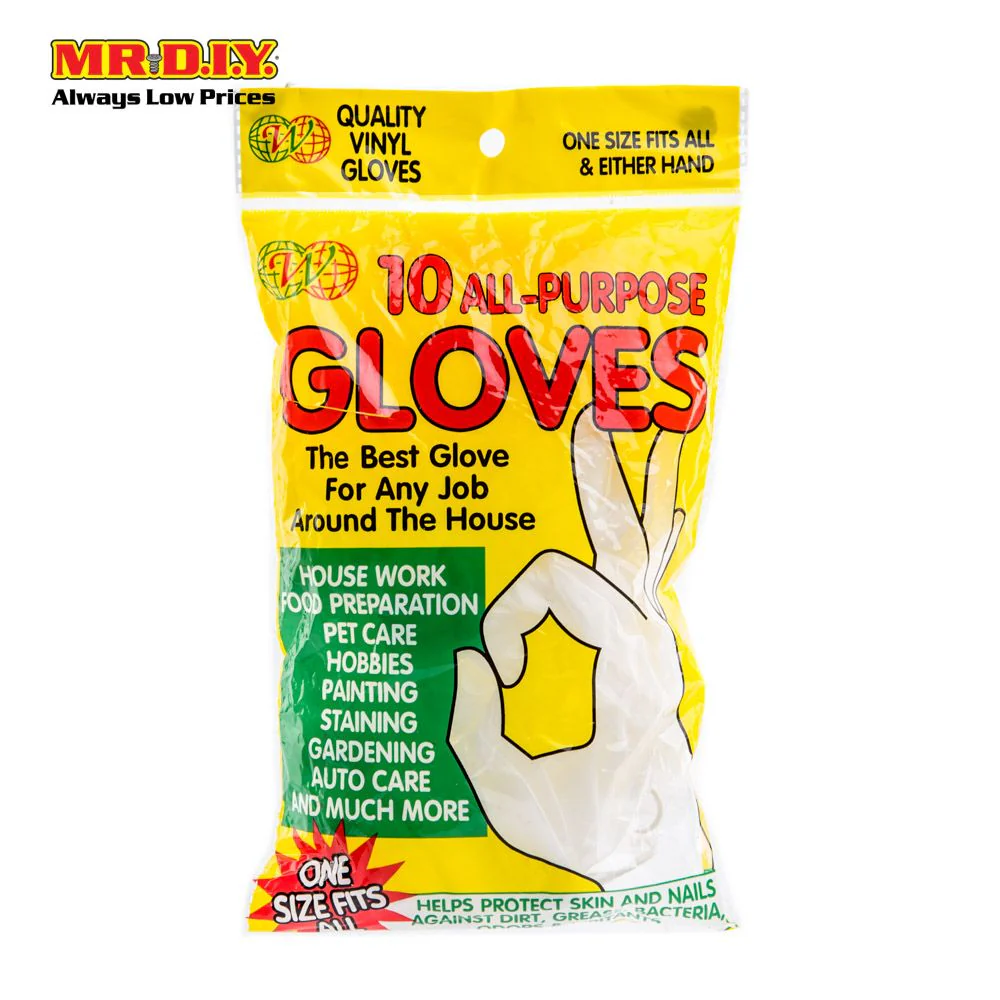 (MR.DIY) Disposable Clear Vinyl Gloves (10pcs) - Image 2