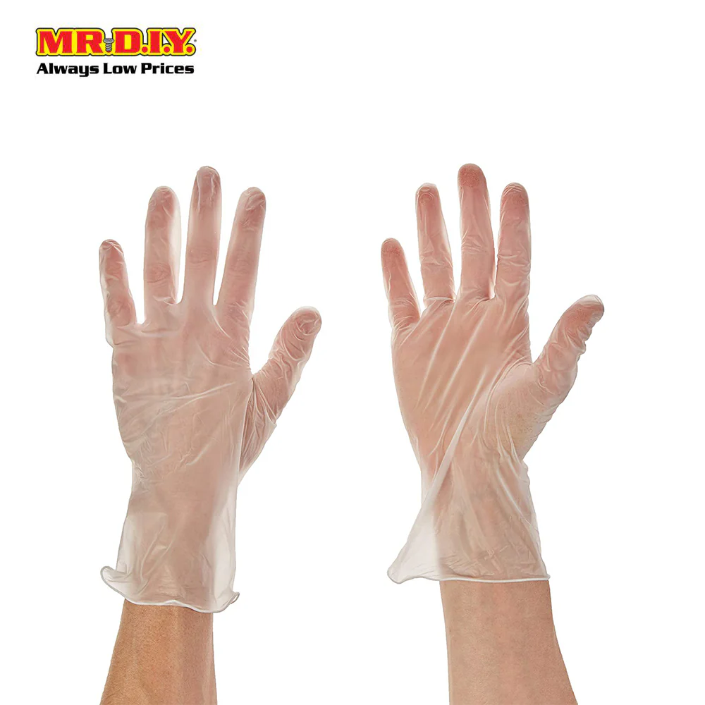 (MR.DIY) Disposable Clear Vinyl Gloves (10pcs) - Image 4