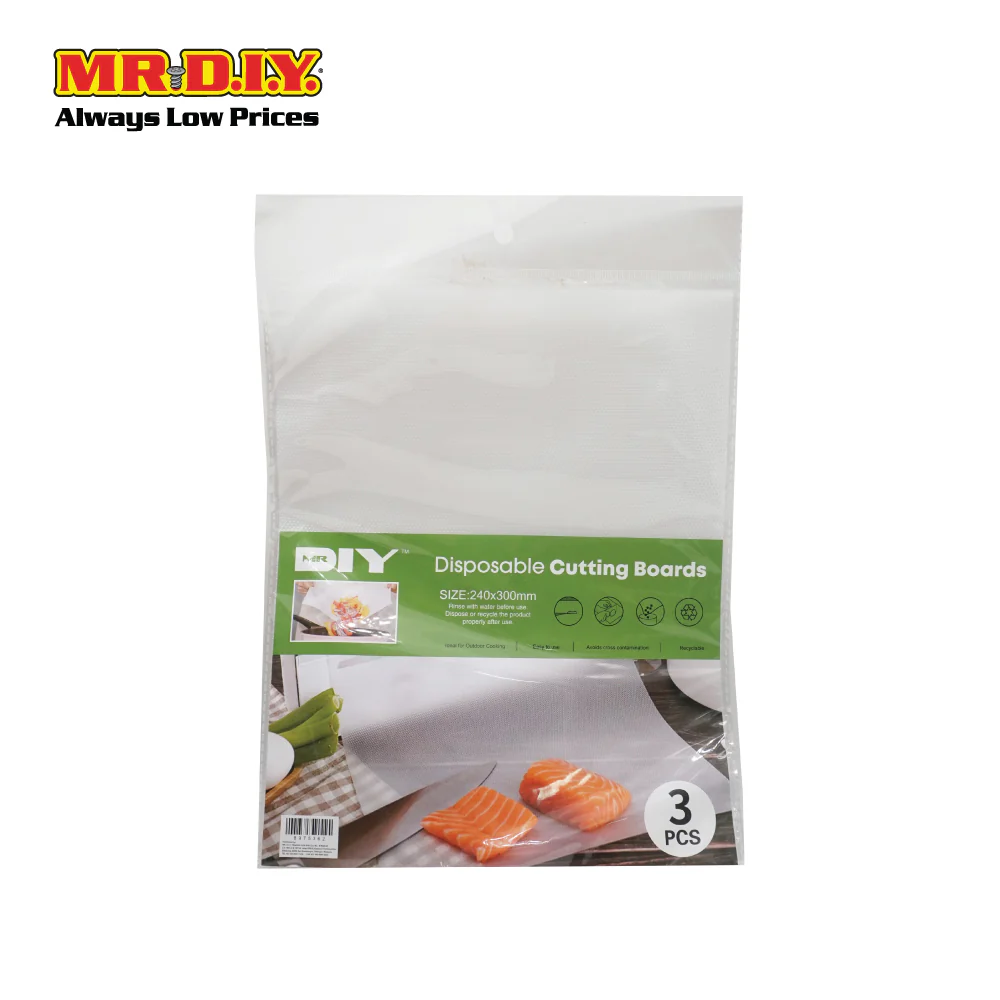 (MR.DIY) Disposable Cutting Board 3 pieces (24x30 cm) - Image 2