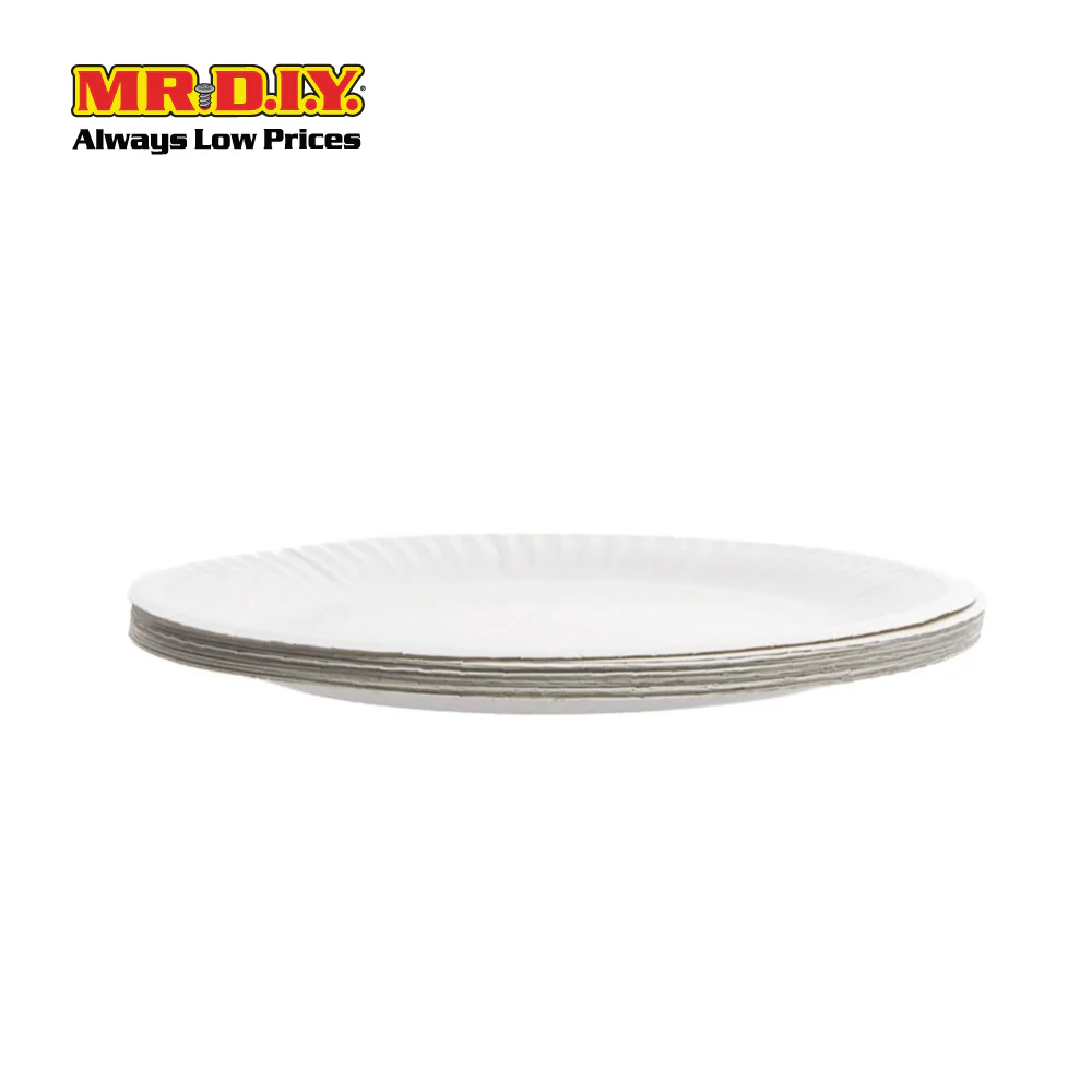 (MR.DIY) Disposable Paper Plate [6inch] (20pcs) - Image 4