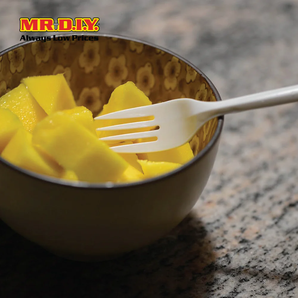 (MR.DIY) Disposable White Plastic Fork Garpu Putih Plastik (50pcs) (6inch) - Image 4