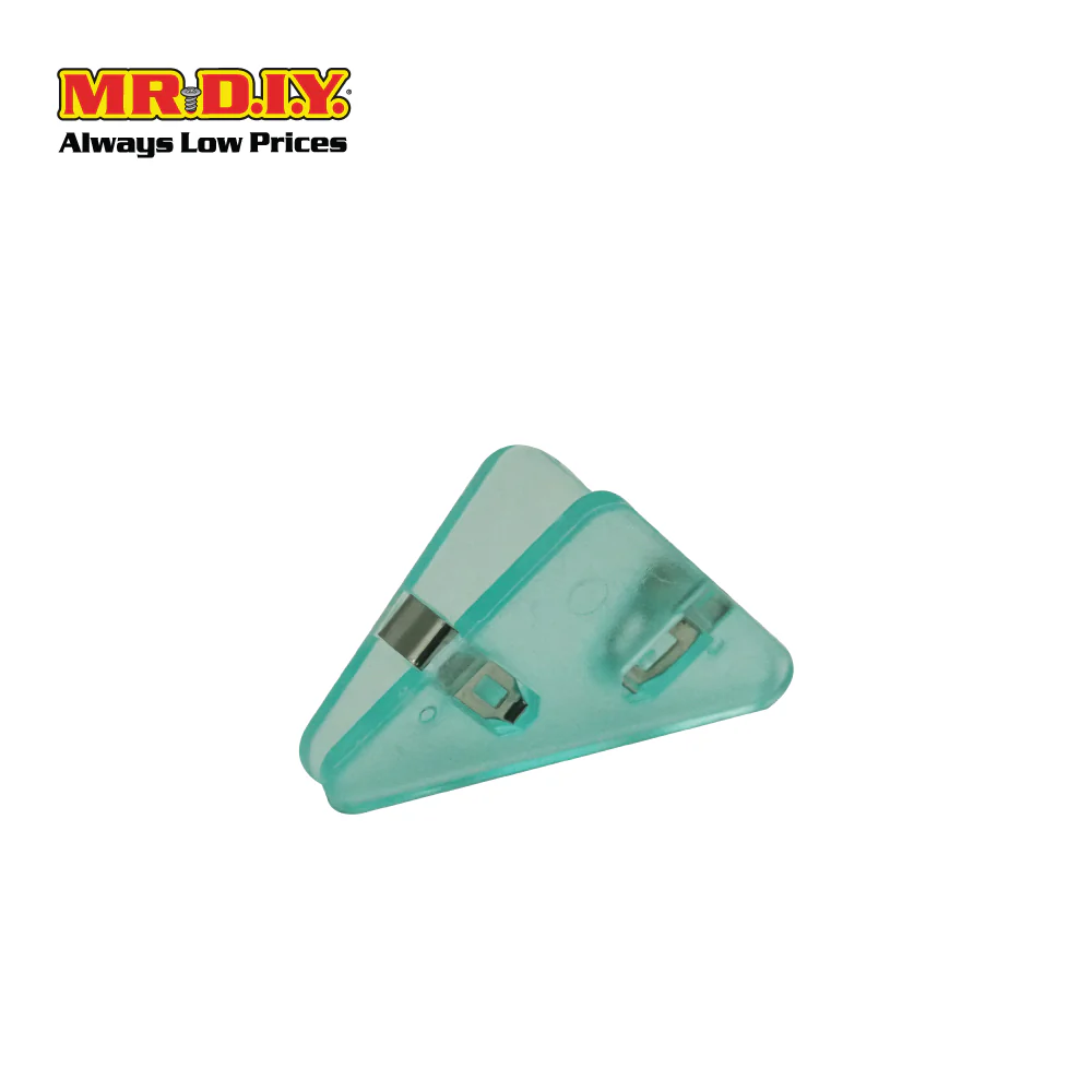 (MR.DIY) Document Paper Clip Colorful Plastic Corner Triangle (5.2 x 3cm) (5pcs) - Image 2