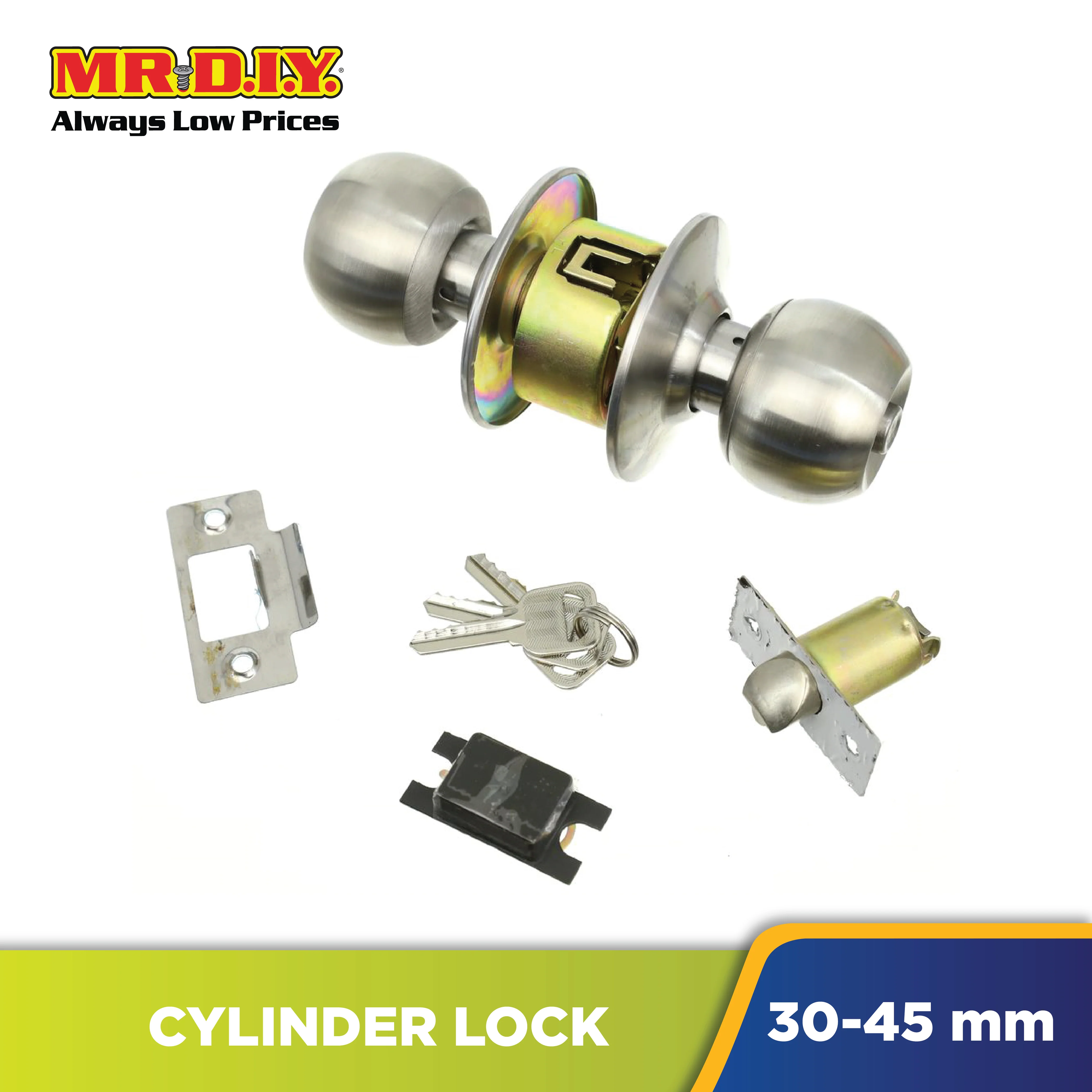 (MR.DIY) Door Cylinder Lock Set ST587SS - Image 2