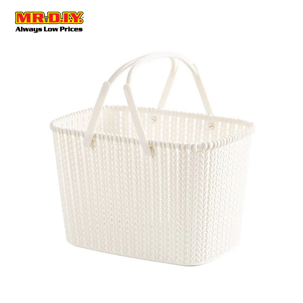 (MR.DIY) Double Handle Rattan Basket (28cm X 16cm) - Image 4