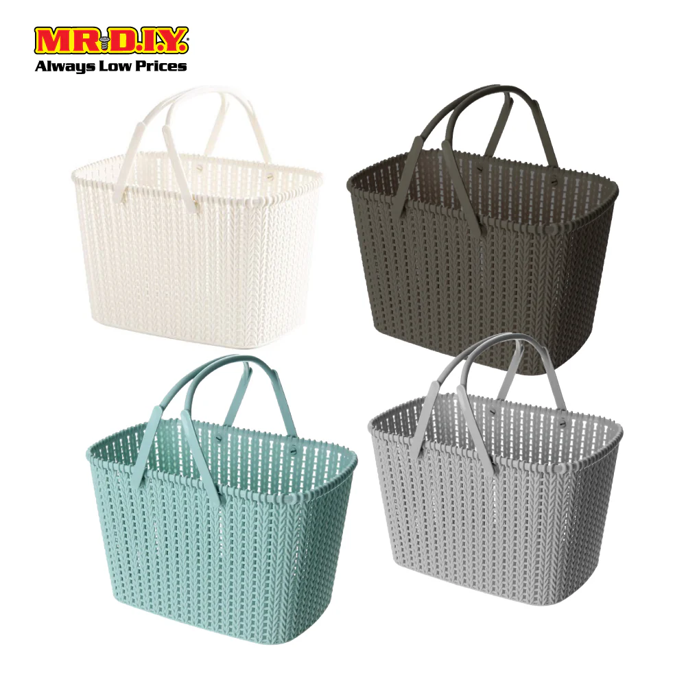 (MR.DIY) Double Handle Rattan Basket (28cm X 16cm) - Image 7
