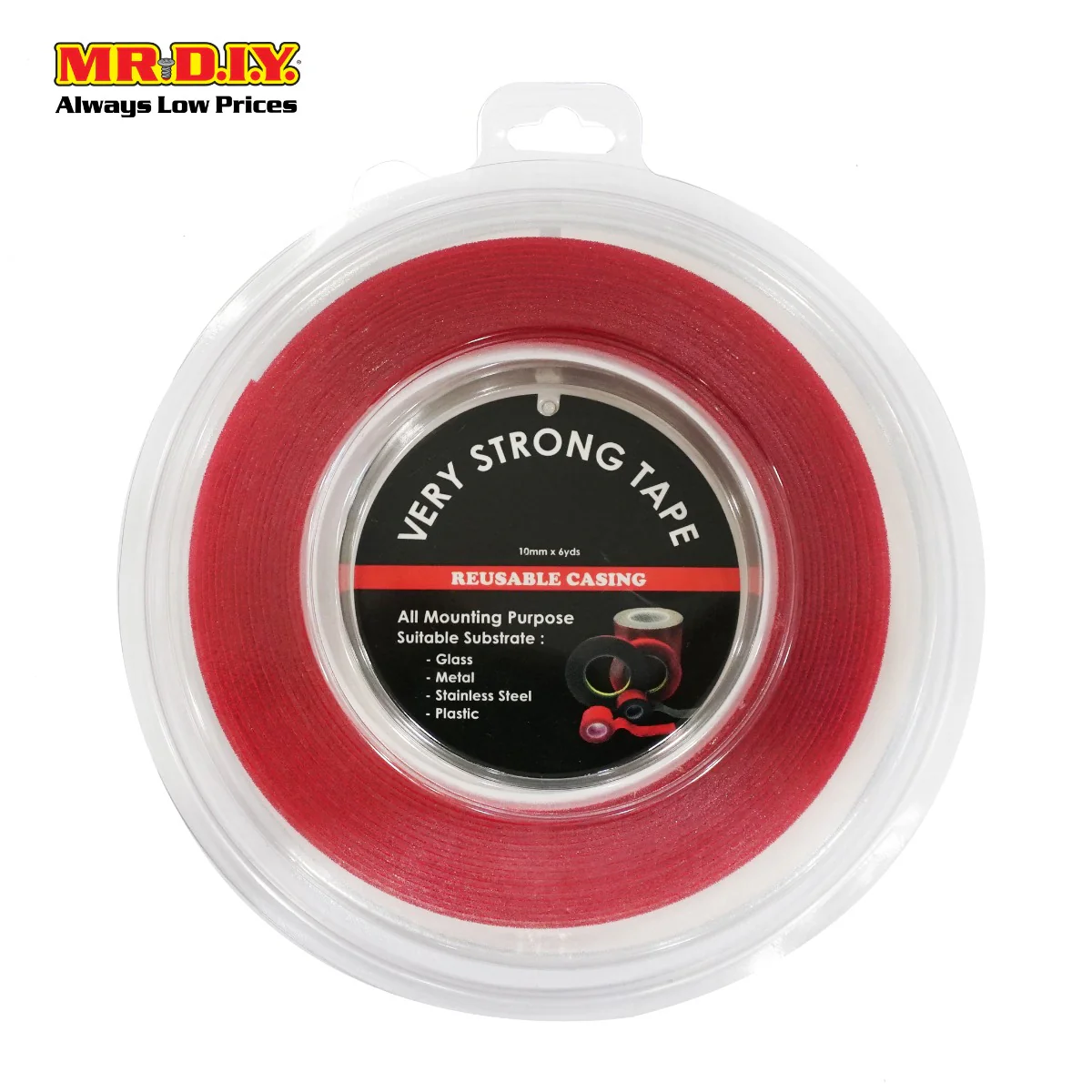 MR.DIY Double Sided Transparent Acrylic Foam Tape (1cm x 5m) - Image 2