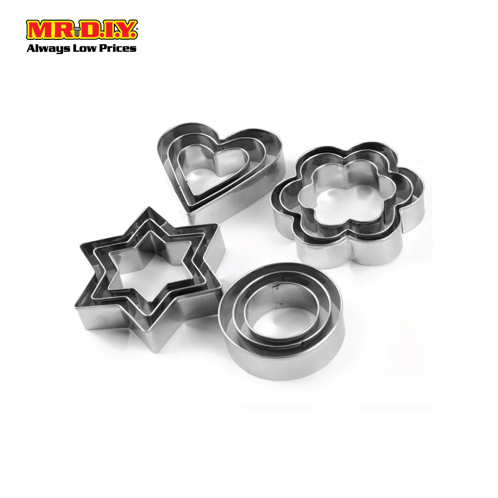 (MR.DIY) DS Stainless Steel Cookie Cutter (12pcs) - Image 2