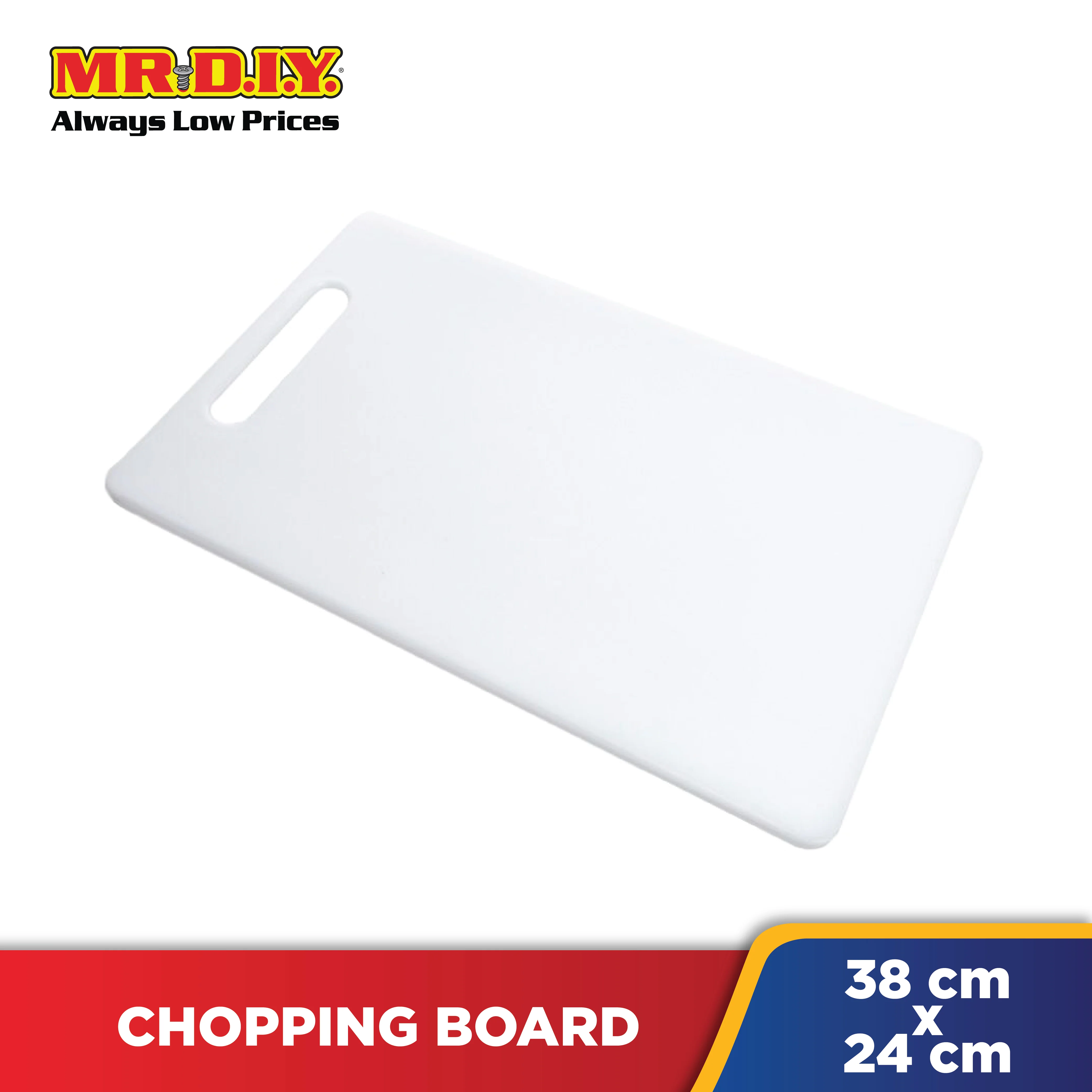 (MR.DIY) DY Plastic Cutting Board White (38cm x 24cm) - Image 2