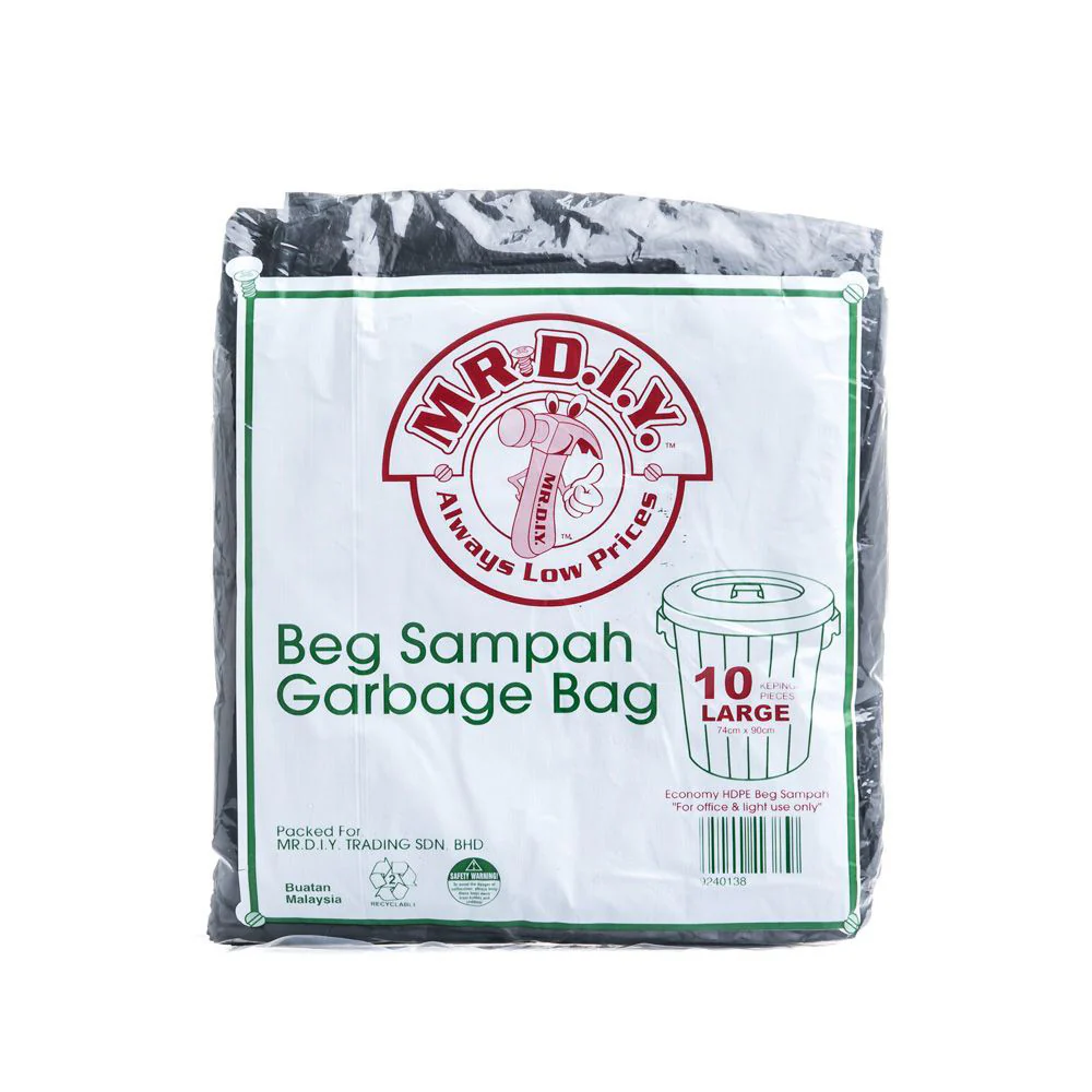 [BEST SELLER] (MR.DIY) Eco-Friendly Garbage Bag L Size (10pcs) - Image 5