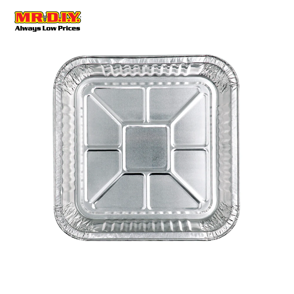(MR.DIY) EILEEN Square Aluminium Foil Container (5pcs) - Image 2