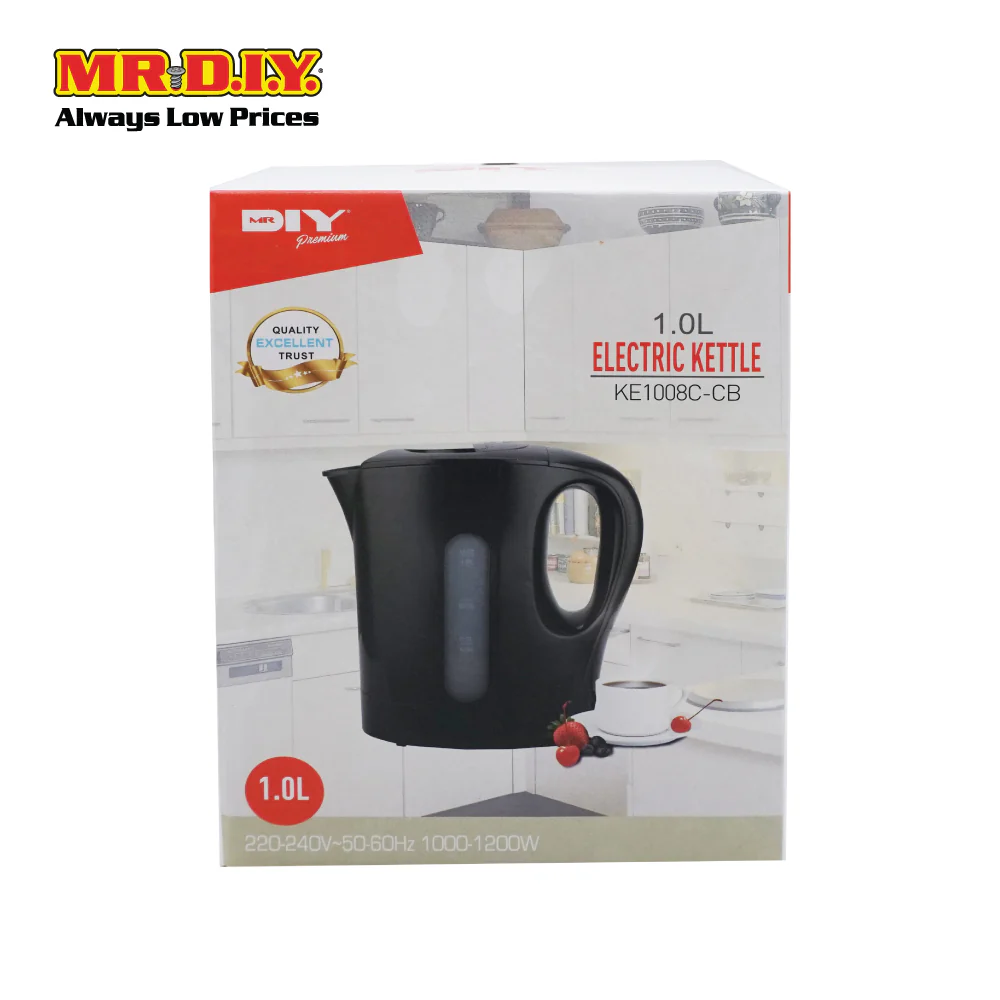 (MR.DIY) Electric Kettle Jug 1.0L KE1008C-CB - Image 4