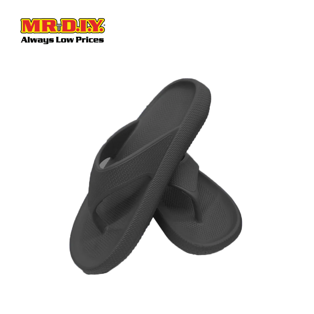(MR.DIY) EVA Unisex Anti Slippery Flip-Flops Slippers - Black - Color Series - Image 3