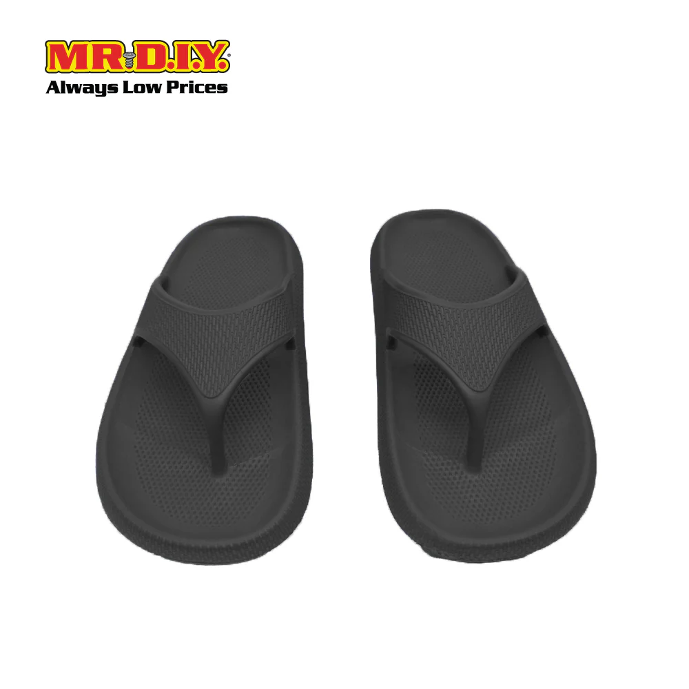 (MR.DIY) EVA Unisex Anti Slippery Flip-Flops Slippers - Black - Color Series - Image 5