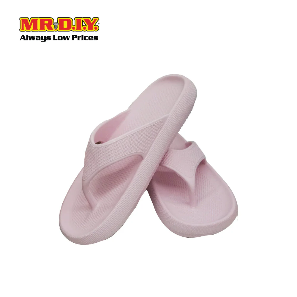 (MR.DIY) EVA Unisex Anti Slippery Flip-Flops Slippers - Light Pink - Color Series - Image 4