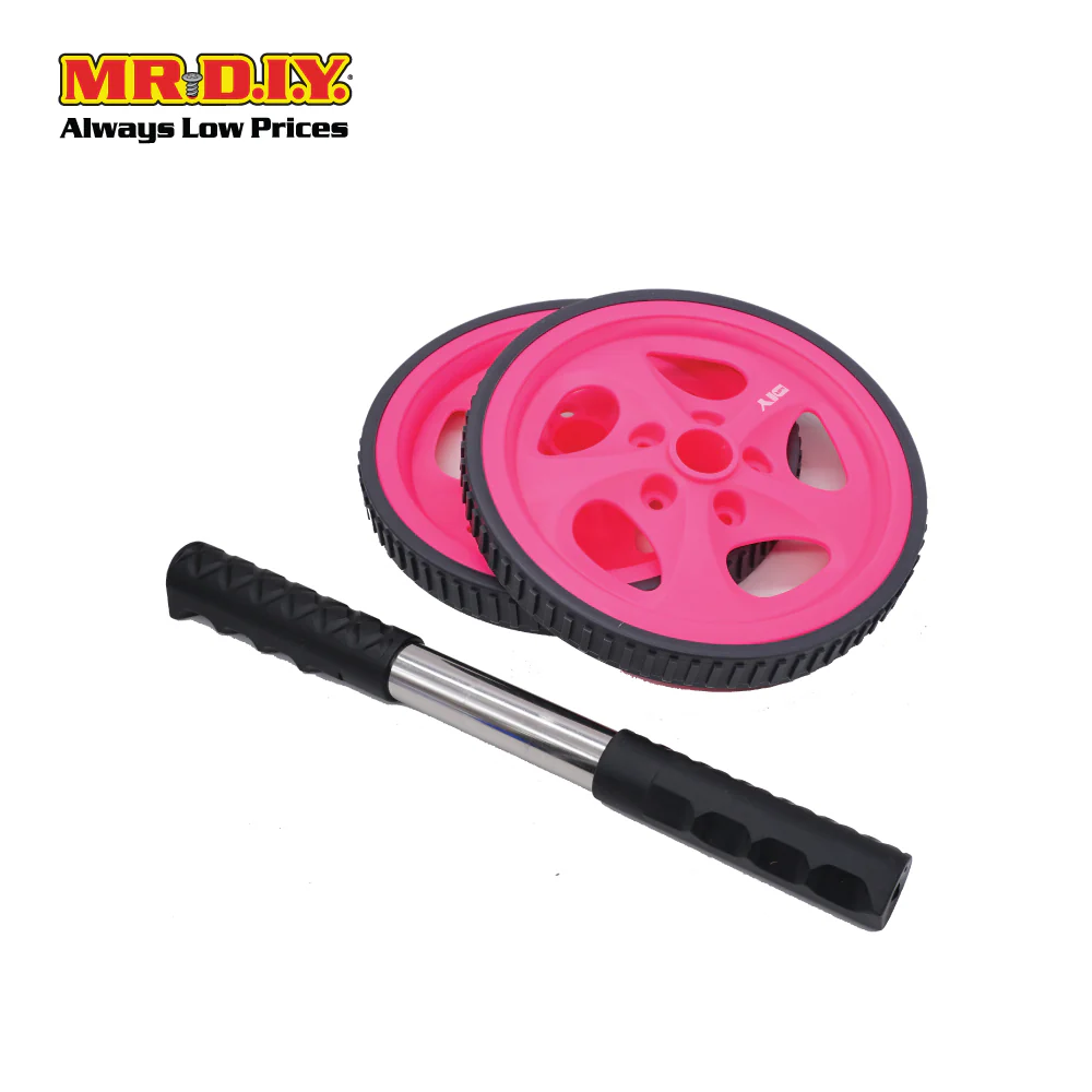 (MR.DIY) Double Wheel Roller Cross Abs Exercise Abdominal Training Equipment - Image 2