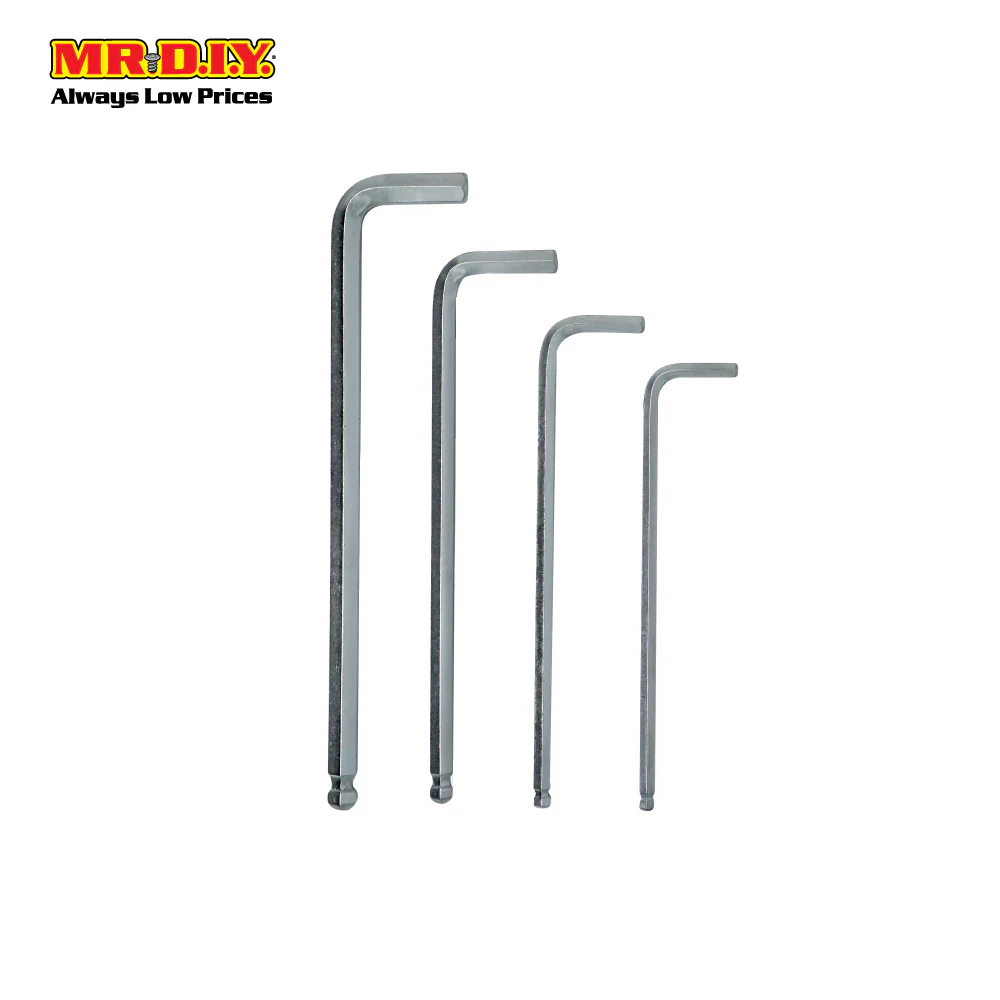 (MR.DIY)  Extralong Ball Point Hex Key Set CR-V (9pcs) - Image 5