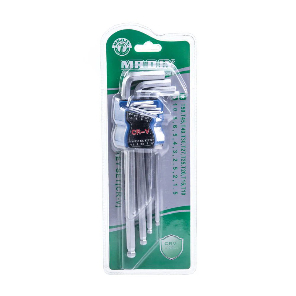 (MR.DIY)  Extralong Ball Point Hex Key Set CR-V (9pcs) - Image 7