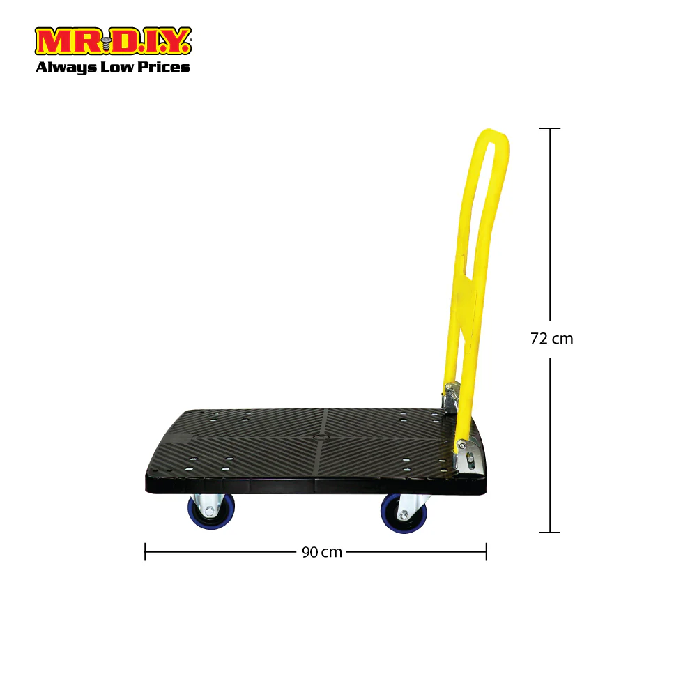 (MR.DIY) Foldable PVC Platform Hand Truck Trolley (90cm x 72cm) - Image 6