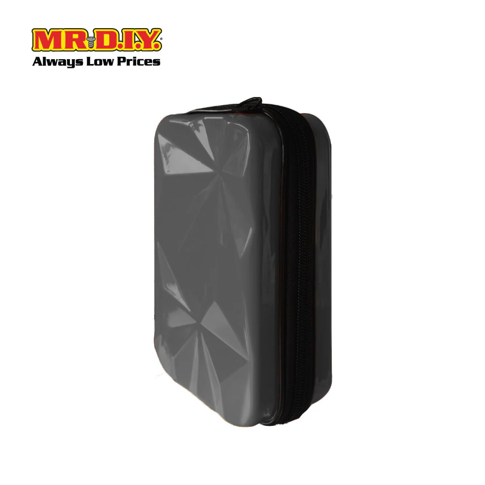 (MR.DIY) Geometric Hardcase Shoulder Bag with Strap - BLACK - Color Series - Image 3