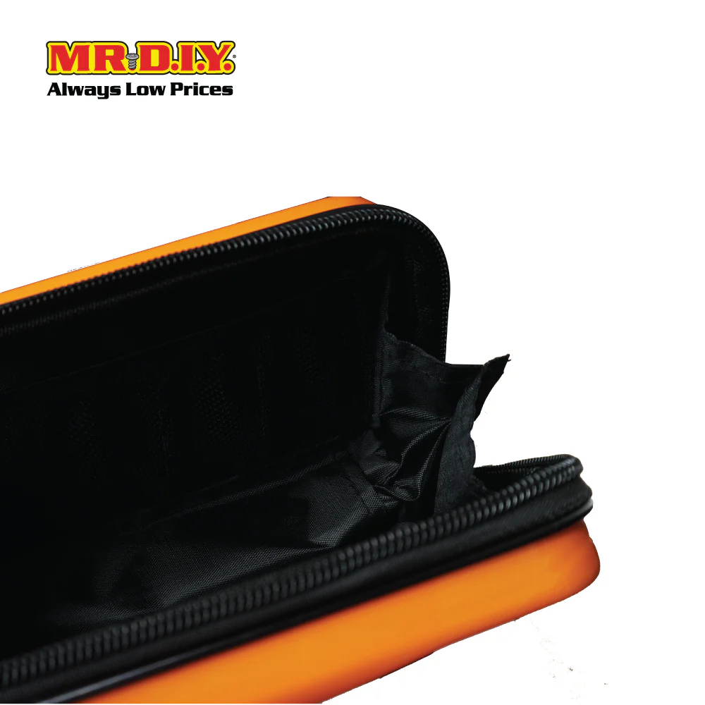 (MR.DIY) Geometric Hardcase Shoulder Bag with Strap - ORANGE - Color Series - Image 4