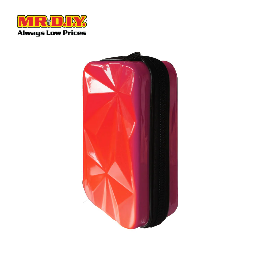 (MR.DIY) Geometric Hardcase Shoulder Bag with Strap - RED - Color Series - Image 3