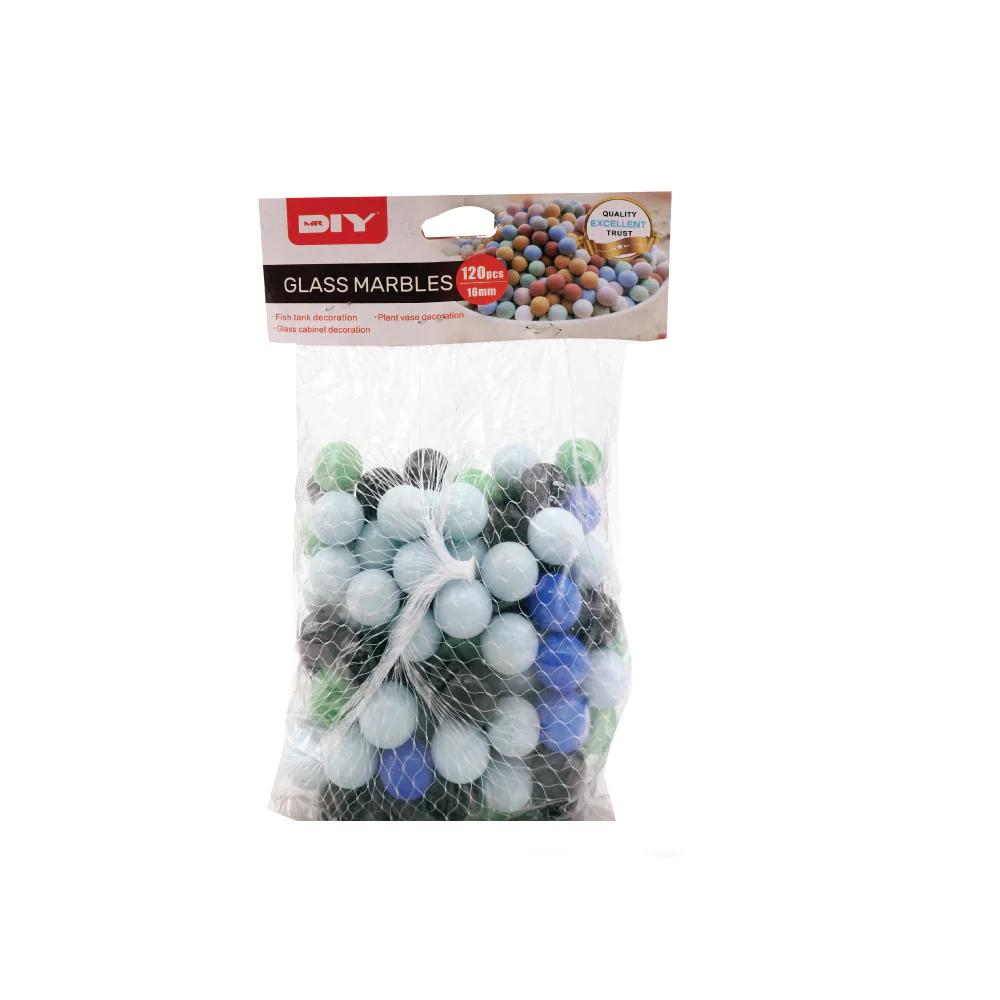 (MR.DIY) Glass Marbels Cream (120 pieces) - Image 2