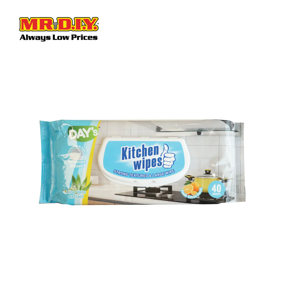 (MR.DIY) Citrus Kitchen Cleaning Wipes (40 Sheets) - Image 2