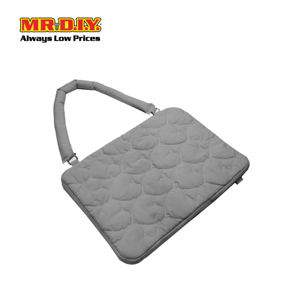 (MR.DIY) Heart Briefcase Office Laptop bag  - GREY - Color Series - Image 3