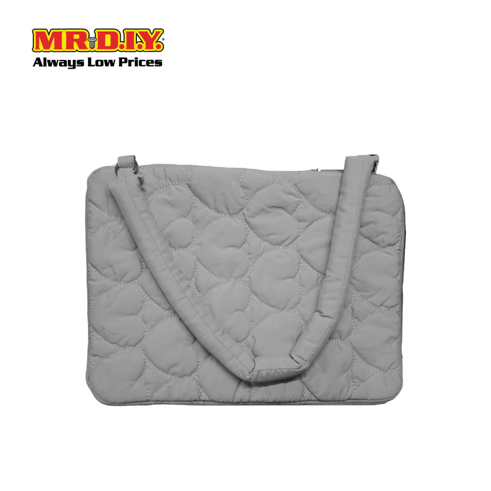 (MR.DIY) Heart Briefcase Office Laptop bag  - GREY - Color Series - Image 5