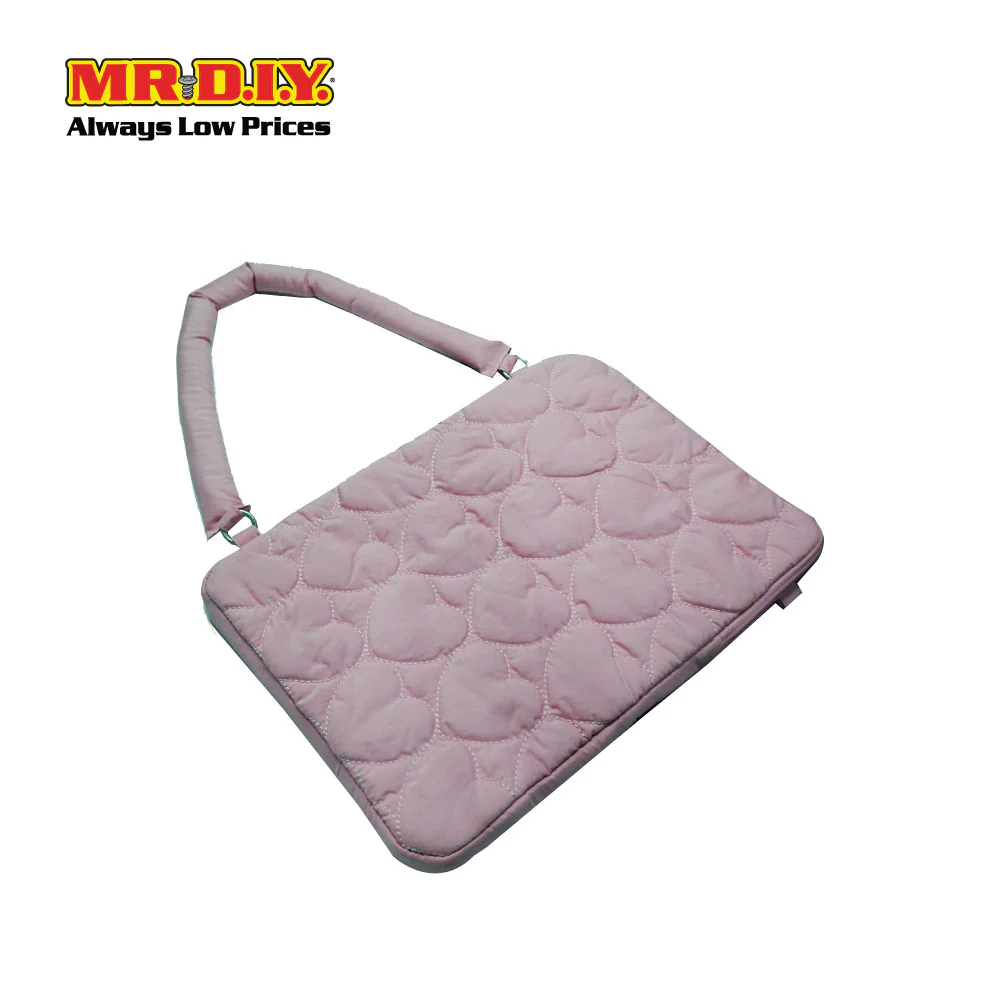(MR.DIY) Heart Briefcase Office Laptop bag  - LIGHT PINK - Color Series - Image 3