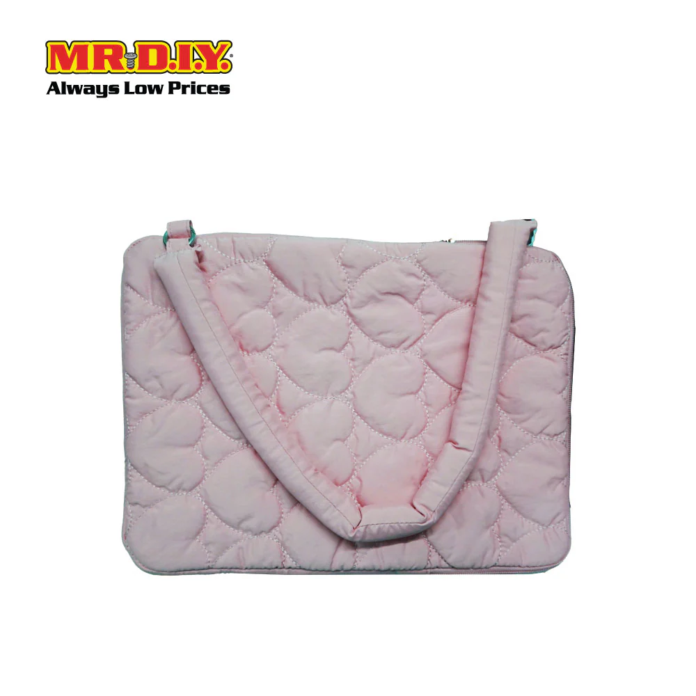 (MR.DIY) Heart Briefcase Office Laptop bag  - LIGHT PINK - Color Series - Image 5