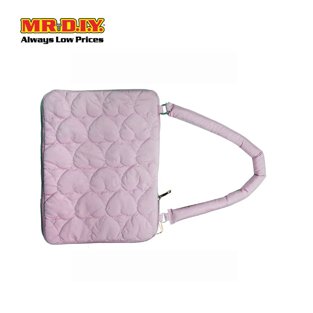(MR.DIY) Heart Briefcase Office Laptop bag  - LIGHT PINK - Color Series - Image 6