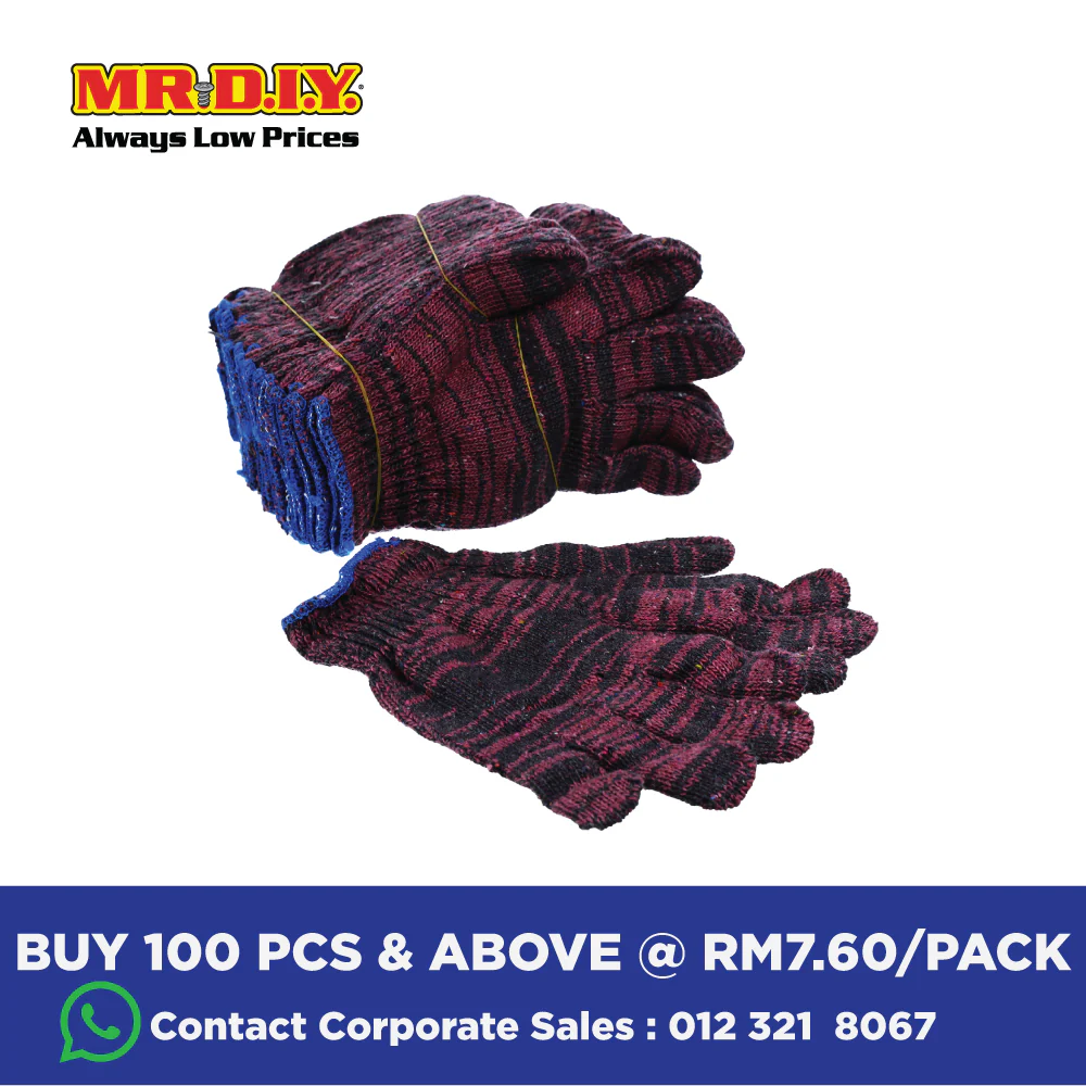 [BEST SELLER] (MR.DIY) Heavy Duty Batik Protective Hand Gloves (12 Pairs) - Image 5