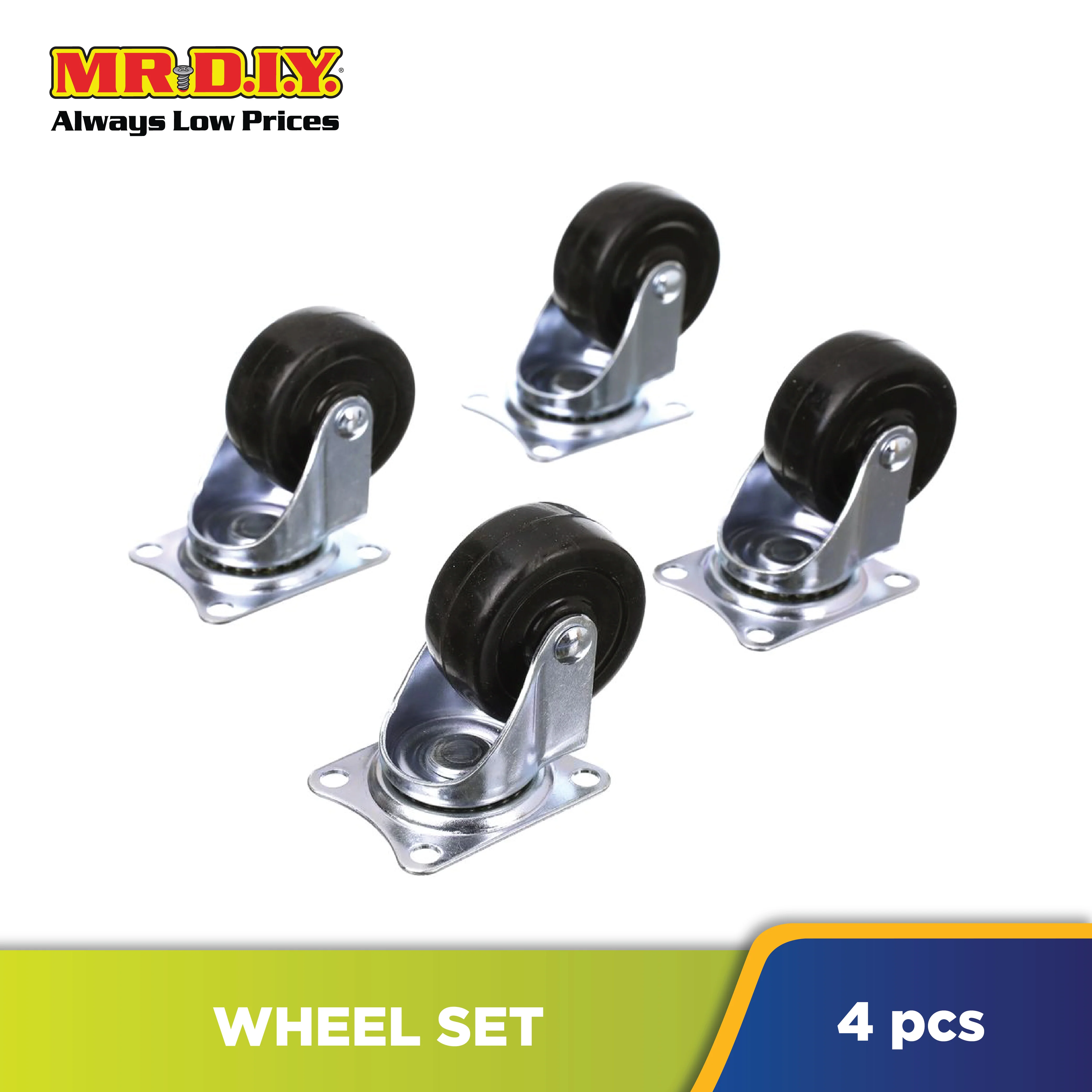 (MR.DIY) Heavy Duty Caster Wheel Set 50mm (4pcs) - Image 2