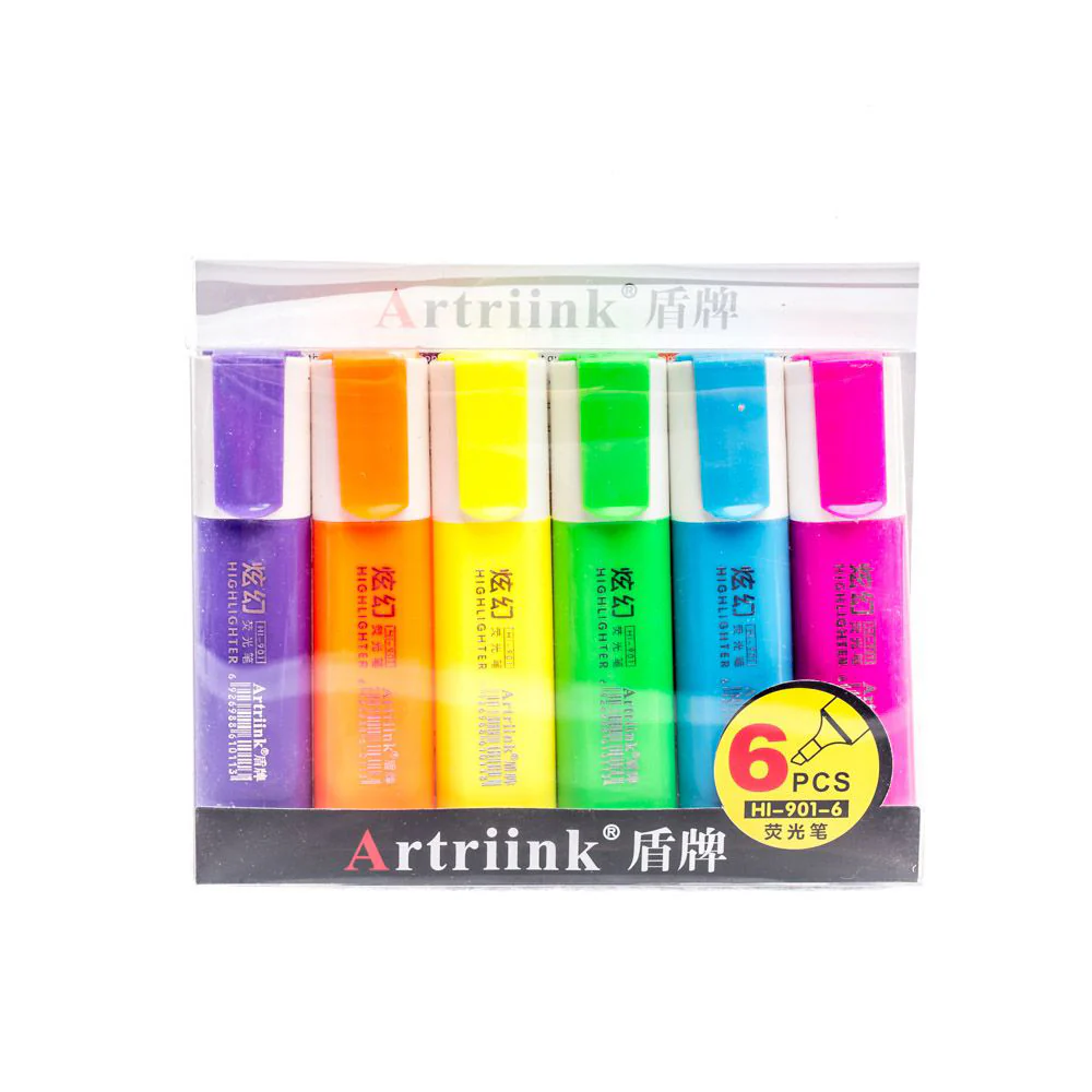 (MR.DIY) Artiink Highlighter Marker (6pcs) - Image 4