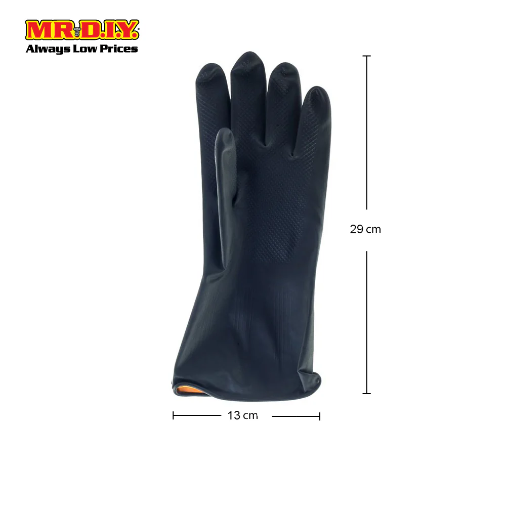 (MR.DIY) Household Gloves Black (Size: L) - Image 4
