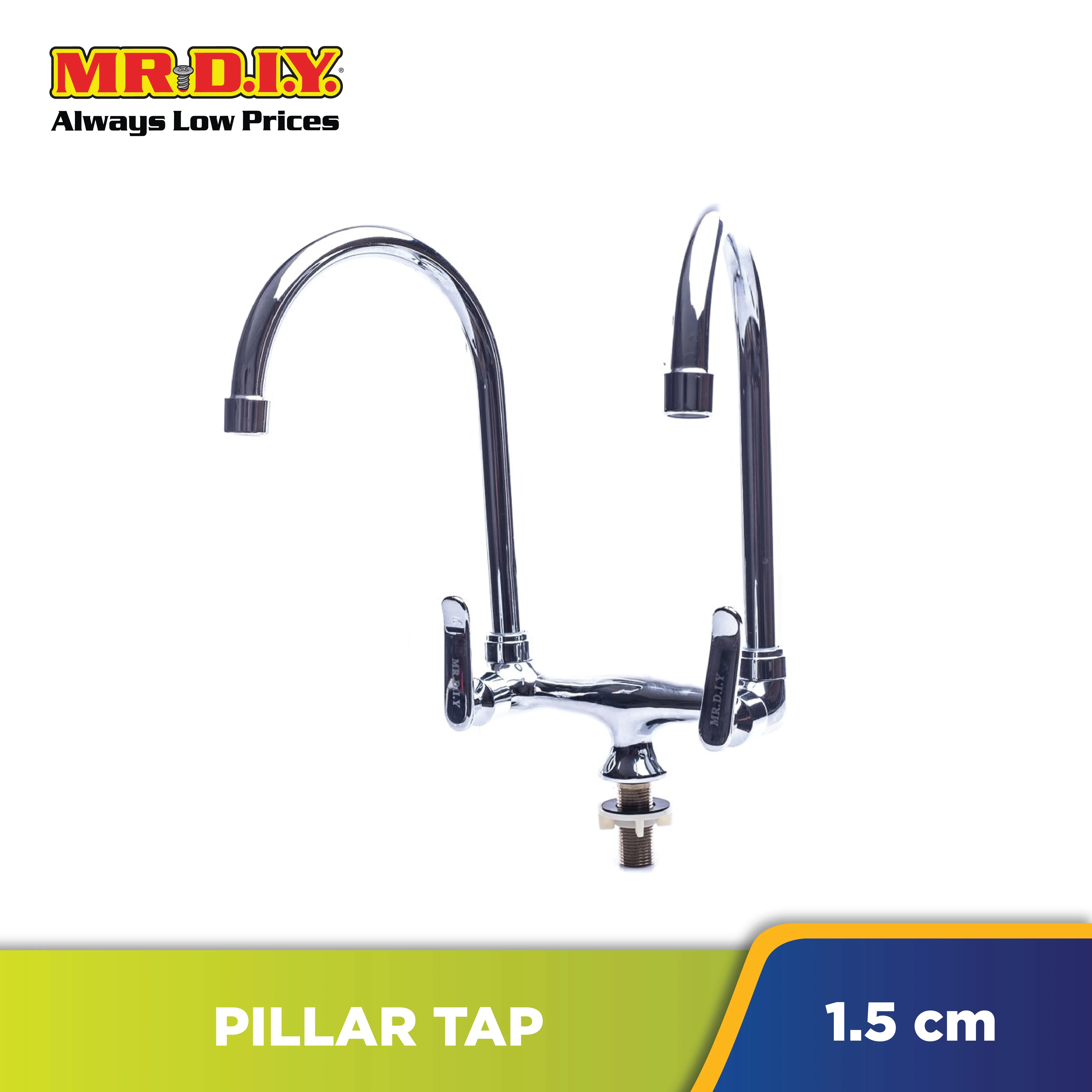 (MR.DIY) Italy Standard Basin Twin Goose Neck Tap - Image 2