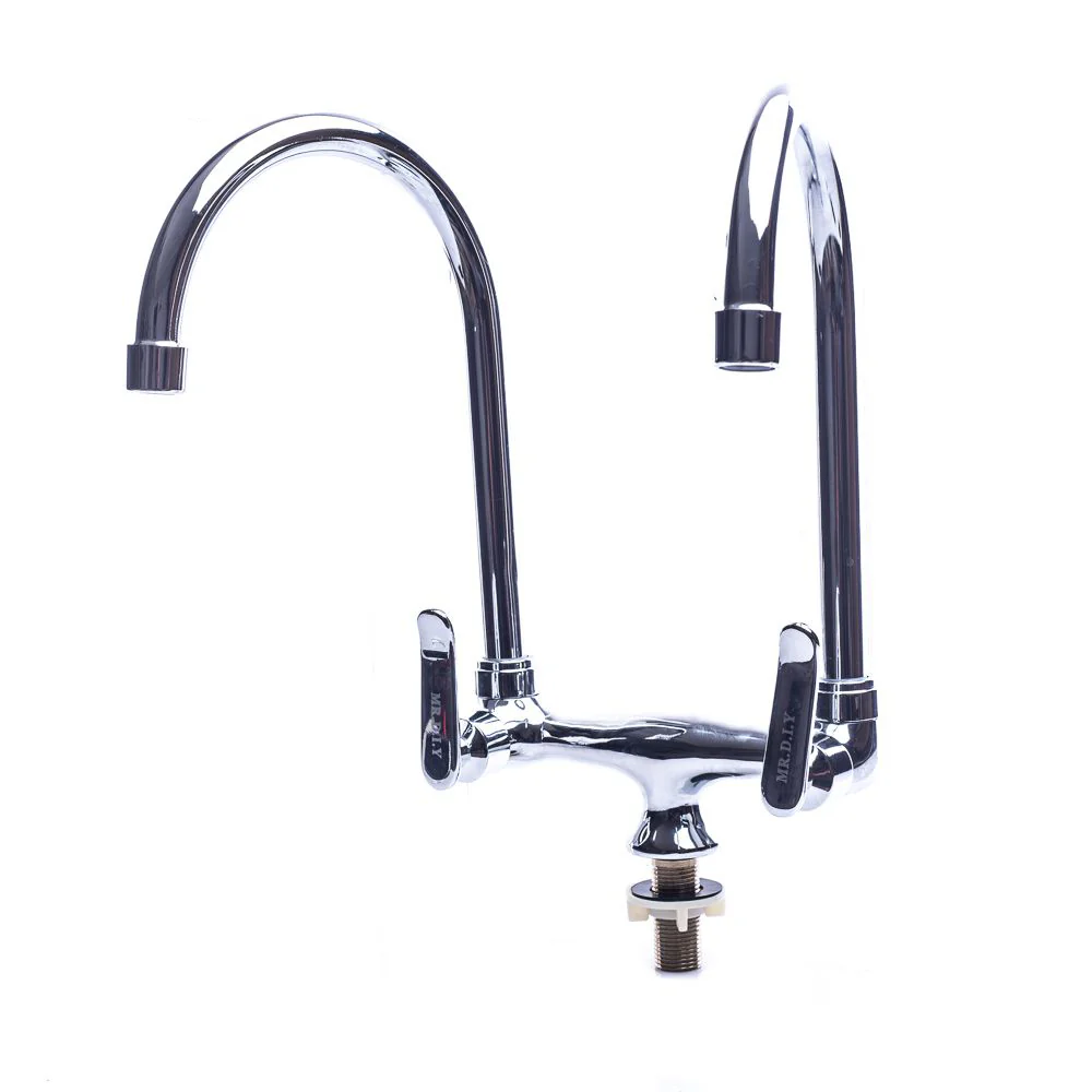 (MR.DIY) Italy Standard Basin Twin Goose Neck Tap - Image 5