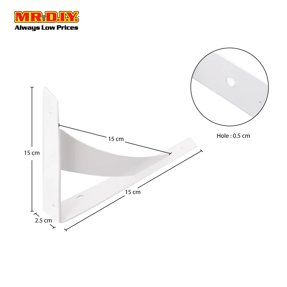 (MR.DIY) L-Shape Shelf Bracket (15cm) - Image 3