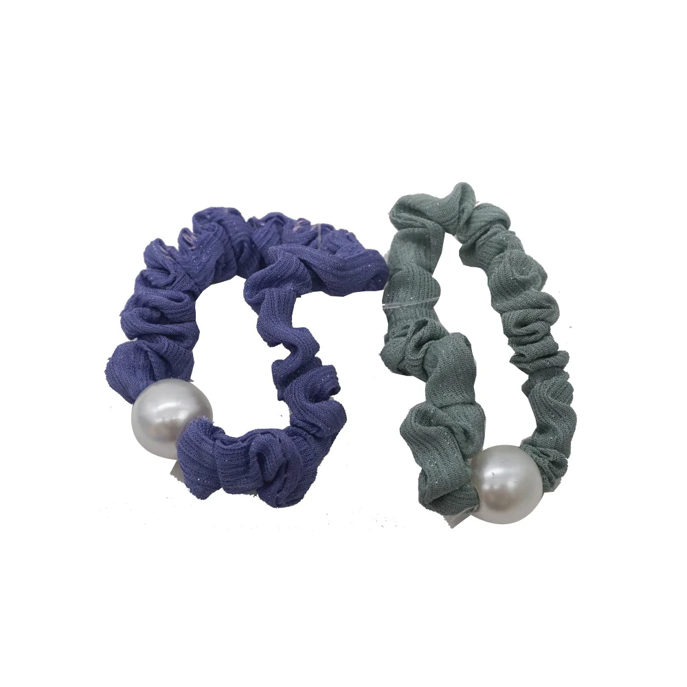 (MR.DIY) Lacey Hair Scrunchie With Pearl (2 pieces) - Image 4