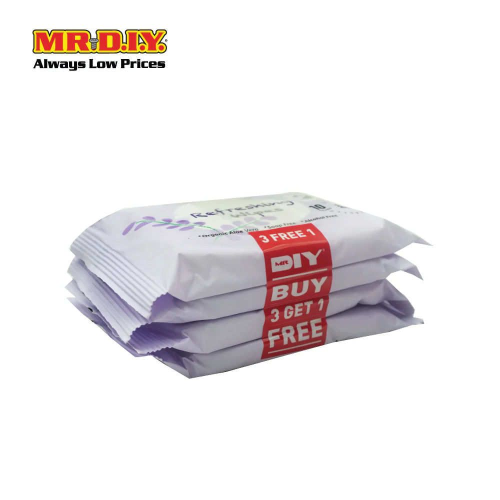 (MR.DIY) Lavender Wipes (10 x 4 packs) - Image 3