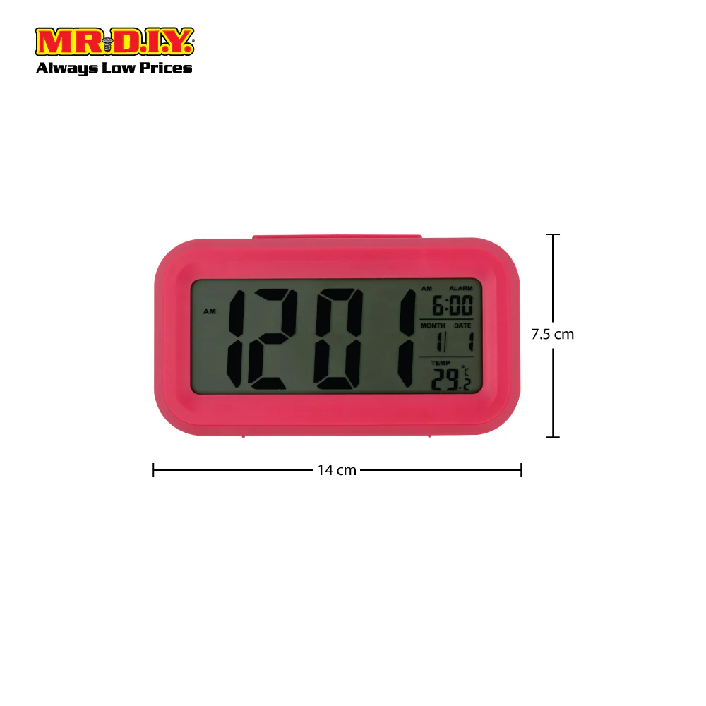 (MR.DIY) LCD Digital Alarm Clock (14cm x 8cm) - Image 5