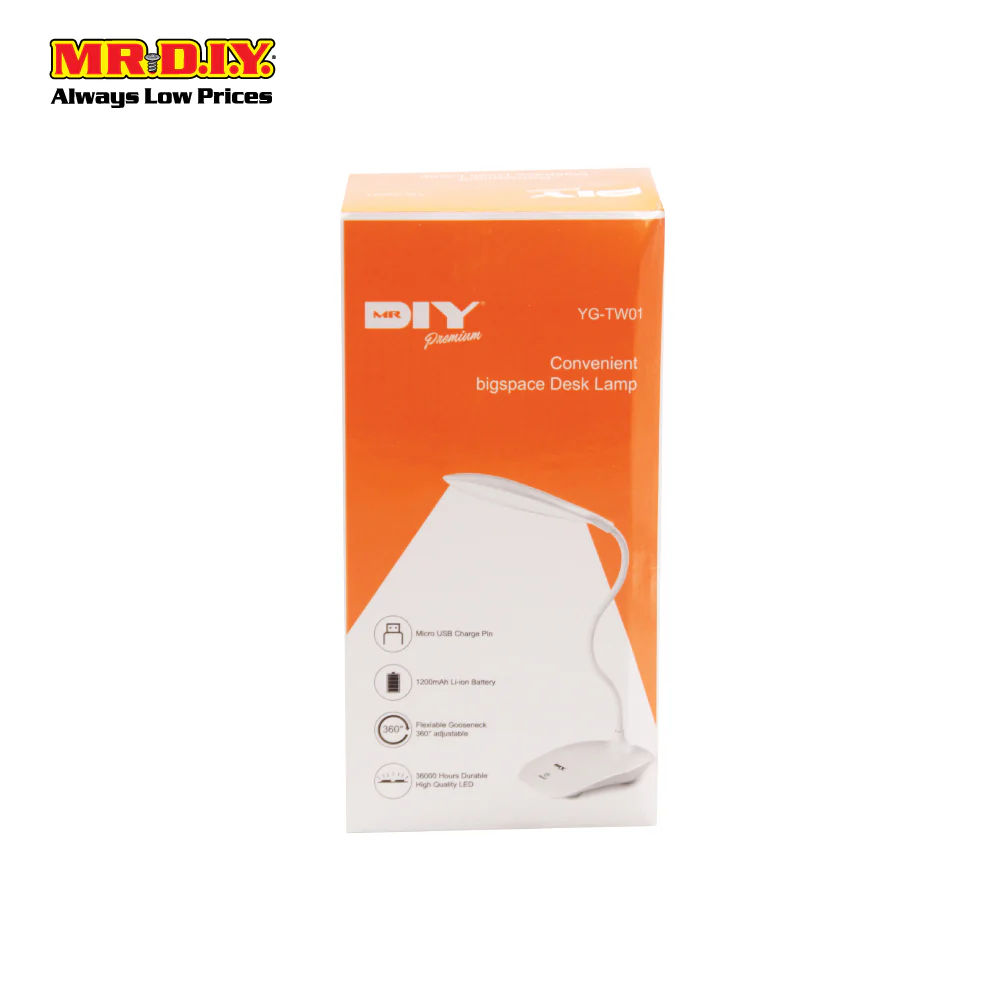 (MR.DIY) LED Rechargeable Desk Lamp YG-TW01 - Image 2