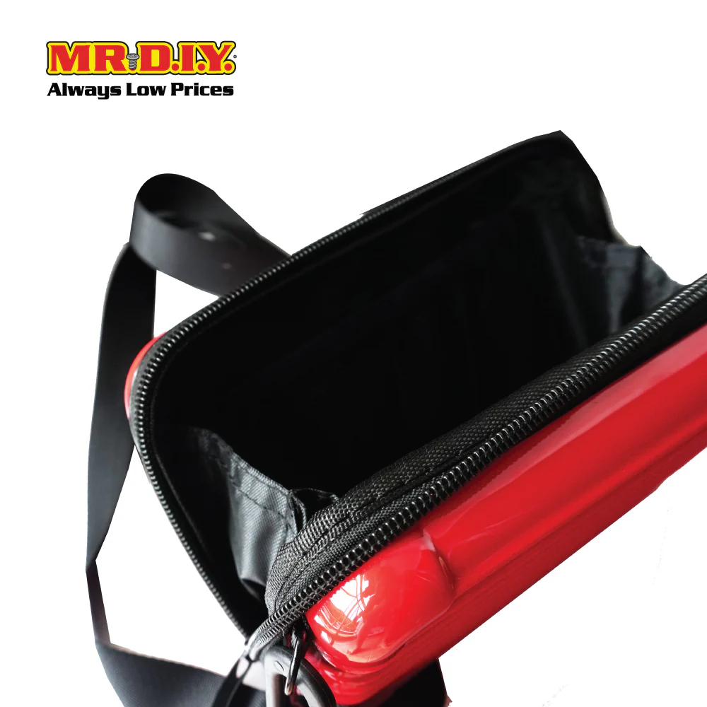 (MR.DIY) Hardcase Shoulder Bag with Strap - RED - Color Series - Image 2