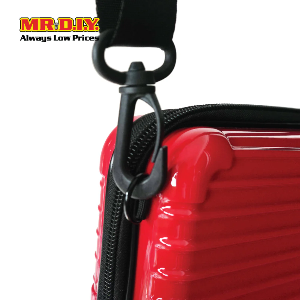 (MR.DIY) Hardcase Shoulder Bag with Strap - RED - Color Series - Image 3
