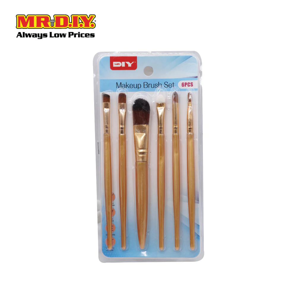 (MR.DIY) Make Up Brush Set (6 pieces) - Image 4