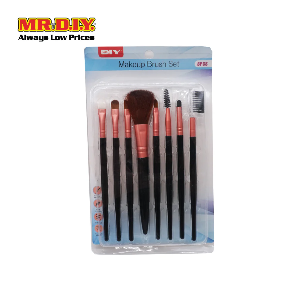 (MR.DIY) Makeup Brush Set (8Pcs) - Image 2