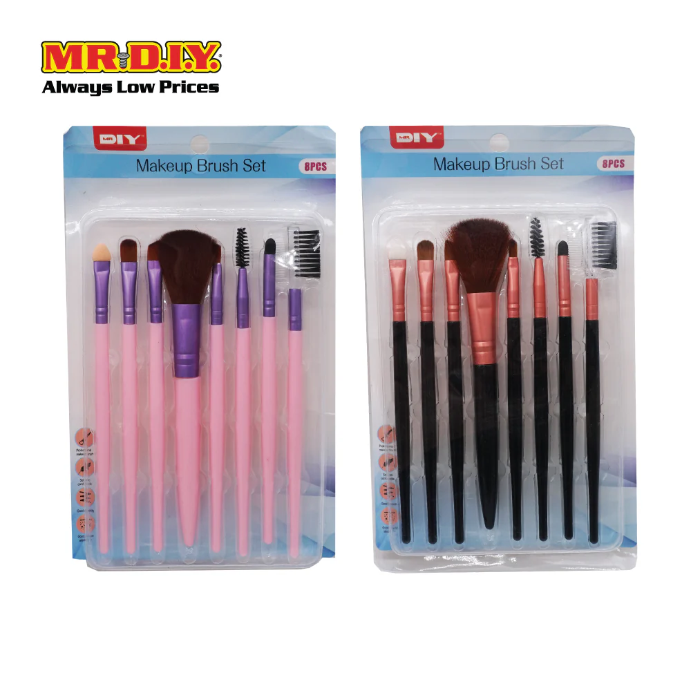 (MR.DIY) Makeup Brush Set (8Pcs) - Image 4