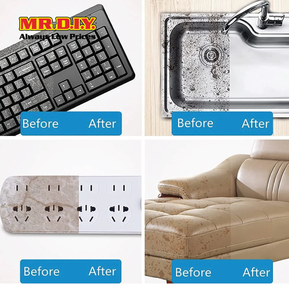 (MR.DIY) Melamine Sponge (4pcs) (11.4x7x3.8cm) - Image 5