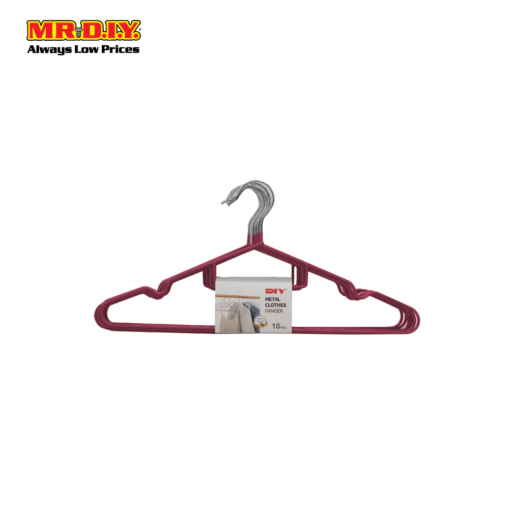 (MR.DIY) Metal Suit Clothes Hanger 10PCS MHS0274 - - Image 3